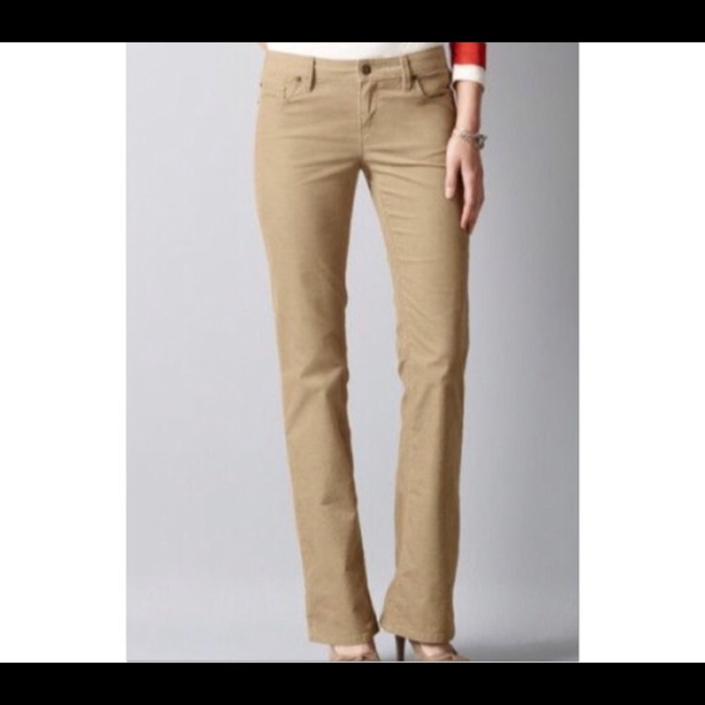 LOFT Modern Boot Corduroy Pants in Camel/Tan 4P